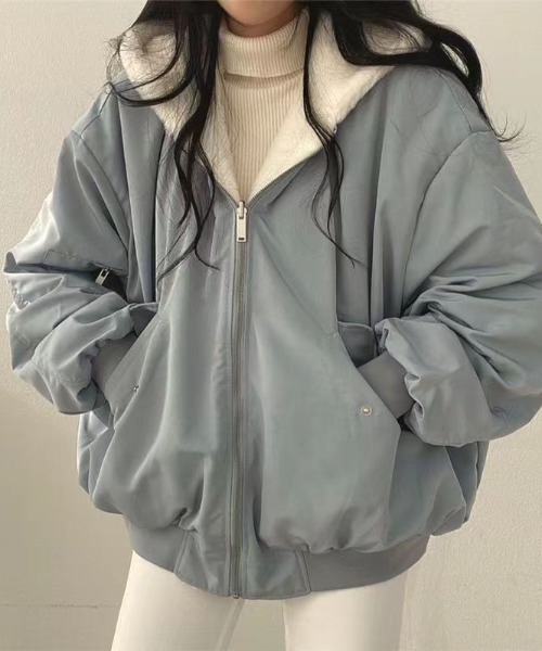 SHISHAMO SSMリバーシブルボアブルゾン セール】リバーシブル ボリューム ボアブルゾン（ブルゾン