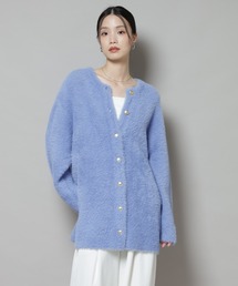 NANO universe | 配色シャギーニットジャケット(ニット/セーター)