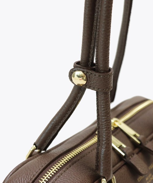 CHRISTIAN VILLA（クリスチャンヴィラ）の「【 CHRISTIAN VILLA 】 イタリア製 ロングハンドル ショルダーバッグ ボストンバッグ（ショルダーバッグ・レディース・ブラック/ブラウン・FREE）」の14枚目の写真