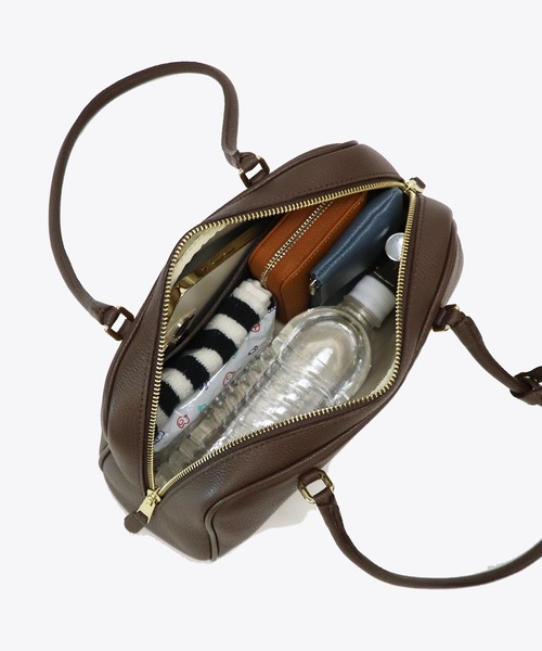 CHRISTIAN VILLA（クリスチャンヴィラ）の「【 CHRISTIAN VILLA 】 イタリア製 ロングハンドル ショルダーバッグ ボストンバッグ（ショルダーバッグ・レディース・ブラック/ブラウン・FREE）」の15枚目の写真