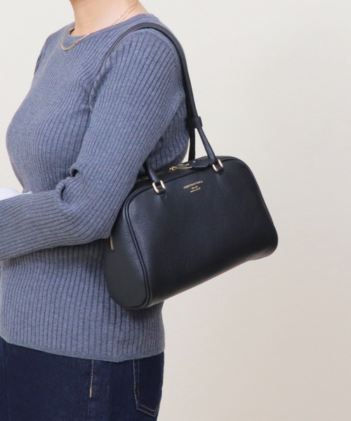 CHRISTIAN VILLA（クリスチャンヴィラ）の「【 CHRISTIAN VILLA 】 イタリア製 ロングハンドル ショルダーバッグ ボストンバッグ（ショルダーバッグ・レディース・ブラック/ブラウン・FREE）」の17枚目の写真