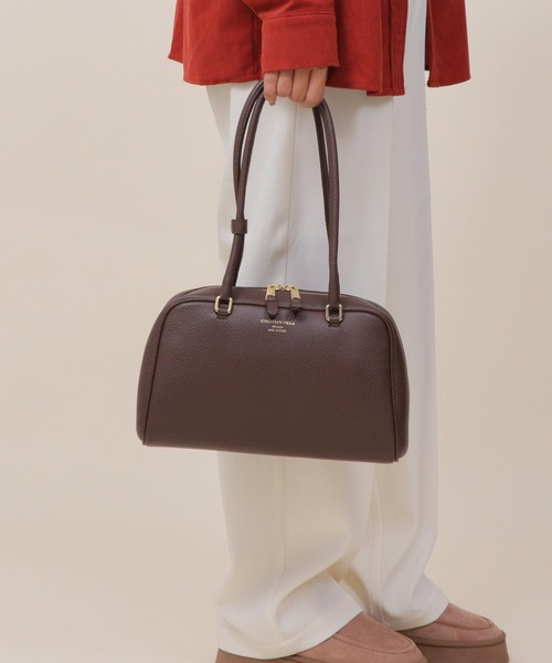 CHRISTIAN VILLA（クリスチャンヴィラ）の「【 CHRISTIAN VILLA 】 イタリア製 ロングハンドル ショルダーバッグ ボストンバッグ（ショルダーバッグ・レディース・ブラック/ブラウン・FREE）」の18枚目の写真