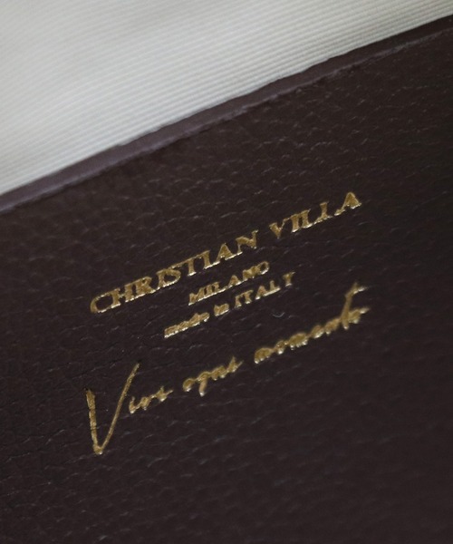 CHRISTIAN VILLA（クリスチャンヴィラ）の「【 CHRISTIAN VILLA 】 イタリア製 ロングハンドル ショルダーバッグ ボストンバッグ（ショルダーバッグ・レディース・ブラック/ブラウン/アイボリー・FREE）」の13枚目の写真