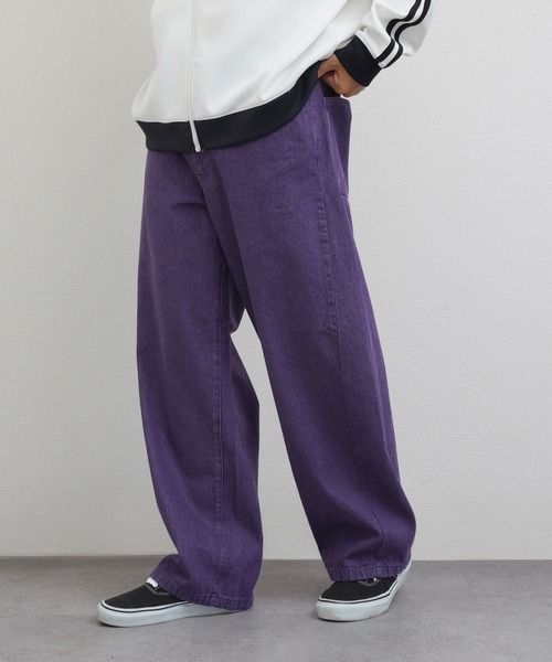 ZIP FIVE（ジップファイブ）の「バレルレッグ バックシャーリング カラーデニム パンツ（デニムパンツ・メンズ・パープル/カーキ系/ベージュ/ブルー/ブラック・SMALL/MEDIUM/LARGE/X-LARGE）」の5枚目の写真