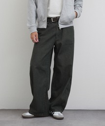 ZIP FIVE | バレルレッグ バックシャーリング カラーデニム パンツ(デニムパンツ)