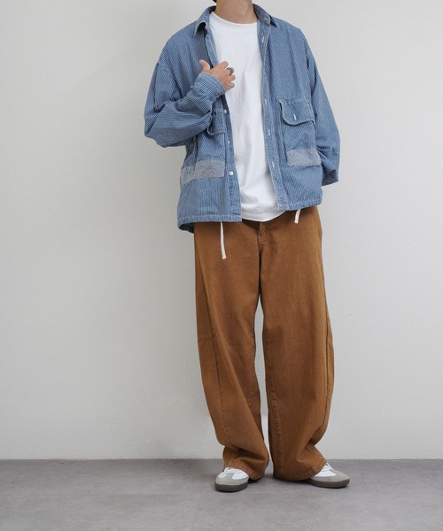 ZIP FIVE（ジップファイブ）の「バレルレッグ バックシャーリング カラーデニム パンツ（デニムパンツ・メンズ・パープル/カーキ系/ベージュ/ブルー/ブラック・SMALL/MEDIUM/LARGE/X-LARGE）」の9枚目の写真