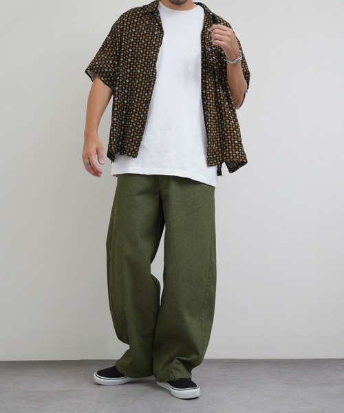 ZIP FIVE（ジップファイブ）の「バレルレッグ バックシャーリング カラーデニム パンツ（デニムパンツ・メンズ・パープル/カーキ系/ベージュ/ブルー/ブラック・SMALL/MEDIUM/LARGE/X-LARGE）」の10枚目の写真