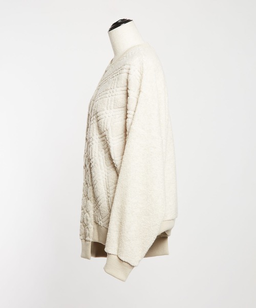 gomme(ゴム)の「Wライトパイル ランダム切替T(Tシャツ/カットソー・レディース・ブラック/ネイビー/オートミール・MEDIUM)」の18枚目の写真