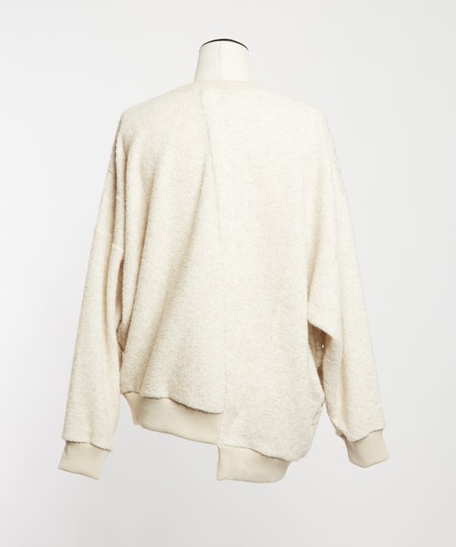 gomme(ゴム)の「Wライトパイル ランダム切替T(Tシャツ/カットソー・レディース・ブラック/ネイビー/オートミール・MEDIUM)」の19枚目の写真