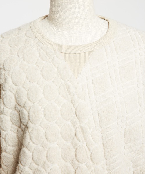 gomme(ゴム)の「Wライトパイル ランダム切替T(Tシャツ/カットソー・レディース・ブラック/ネイビー/オートミール・MEDIUM)」の20枚目の写真