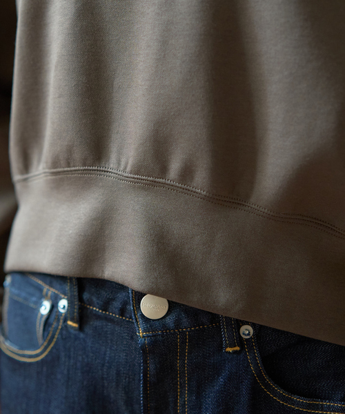 Rouge vif Anna(ルージュヴィフアンナ)の「【2025AW新色登場】ダンボールショートスウェット(スウェット・レディース・ベージュ/ネイビー/モカ・フリー)」の9枚目の写真