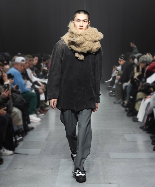 MSML(エムエスエムエル)の「WIDE SLACKS(スラックス・メンズ・ブラック/グレー・S/M/L/XL)」の2枚目の写真