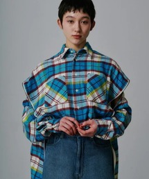 FACETASM | FACETASM/ファセッタズム/CHECK ZIPPER SHIRT(シャツ/ブラウス)