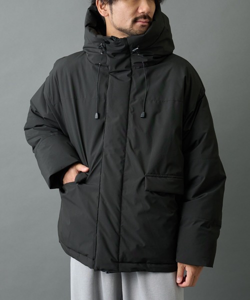 COLONY 2139（コロニートゥーワンスリーナイン）の「クロップド中綿フードジャケット（ダウンジャケット/コート・メンズ・ブラック/グレー・SMALL/MEDIUM/LARGE）」の3枚目の写真
