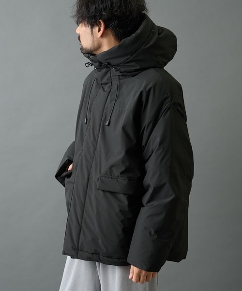 セール】クロップド中綿フードジャケット（ダウンジャケット/コート