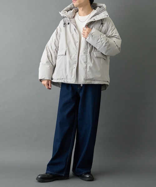 COLONY 2139（コロニートゥーワンスリーナイン）の「クロップド中綿フードジャケット（ダウンジャケット/コート・メンズ・ブラック/グレー・SMALL/MEDIUM/LARGE）」の15枚目の写真