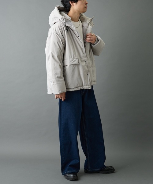 COLONY 2139（コロニートゥーワンスリーナイン）の「クロップド中綿フードジャケット（ダウンジャケット/コート・メンズ・ブラック/グレー・SMALL/MEDIUM/LARGE）」の18枚目の写真