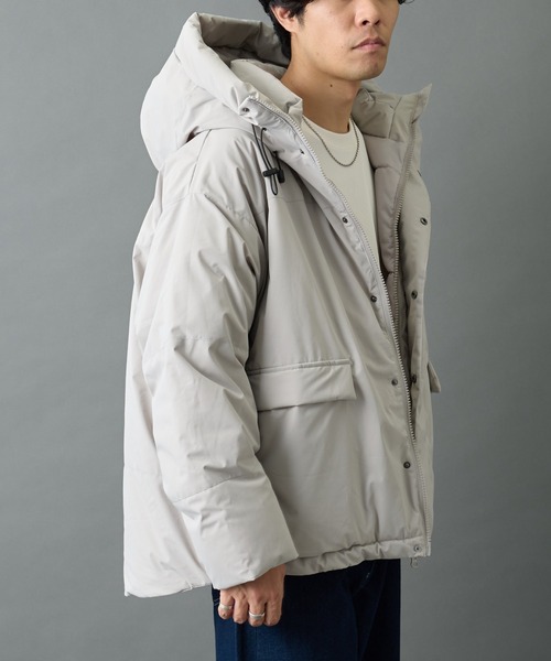 COLONY 2139（コロニートゥーワンスリーナイン）の「クロップド中綿フードジャケット（ダウンジャケット/コート・メンズ・ブラック/グレー・SMALL/MEDIUM/LARGE）」の10枚目の写真