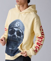 Theater code（シアターコード）の「Skull Print Wide Silhouette Pullover Hoodie / スカルプリント ワイドシルエット プルオーバーパーカー（パーカー）」