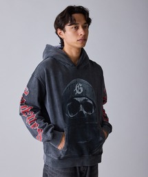 Theater code（シアターコード）の「Skull Print Wide Silhouette Pullover Hoodie / スカルプリント ワイドシルエット プルオーバーパーカー（パーカー・メンズ）」