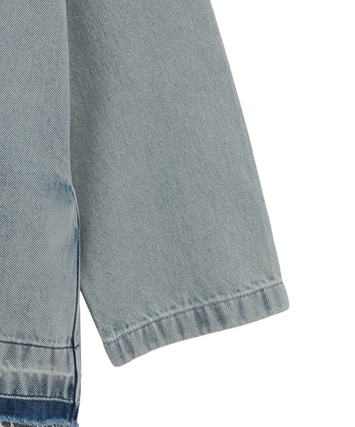 CLANE（クラネ）の「【CLANE/クラネ】DENIM OVER SKIPPER SHIRTS/デニムオーバースキッパーシャツ（シャツ/ブラウス・レディース・インディゴブルー/ブラック・FREE/1）」の5枚目の写真