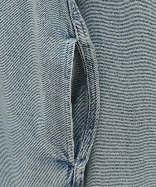 CLANE（クラネ）の「【CLANE/クラネ】DENIM OVER SKIPPER SHIRTS/デニムオーバースキッパーシャツ（シャツ/ブラウス・レディース・インディゴブルー/ブラック・FREE/1）」の8枚目の写真