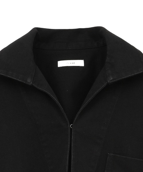 CLANE（クラネ）の「【CLANE/クラネ】DENIM OVER SKIPPER SHIRTS/デニムオーバースキッパーシャツ（シャツ/ブラウス・レディース・インディゴブルー/ブラック・FREE/1）」の11枚目の写真