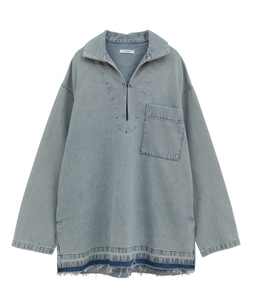 CLANE/クラネ】DENIM OVER SKIPPER SHIRTS/デニムオーバースキッパー