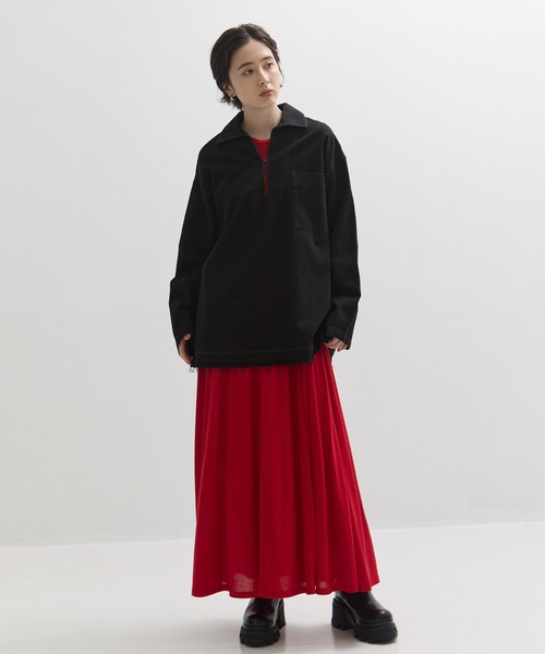 CLANE/クラネ】DENIM OVER SKIPPER SHIRTS/デニムオーバースキッパー