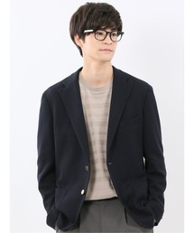 m.f.editorial | 【表地ストレッチ】m.f.エディトリアル メンズ サーマルニット ブレザージャケット(テーラードジャケット)