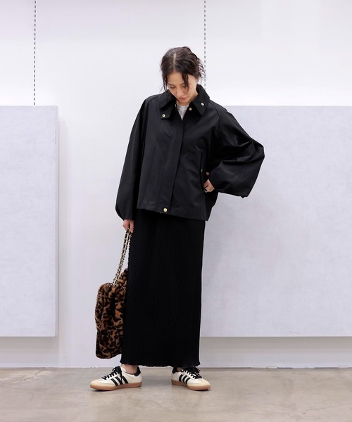 Jines(ジネス)の「コーデュロイ衿ドルマンブルゾン(ブルゾン・レディース・キャメル/ブラック・38)」の10枚目の写真