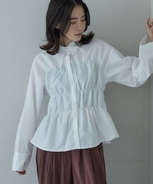 GALLEST | ブロードシャーリングシャツ(シャツ/ブラウス)