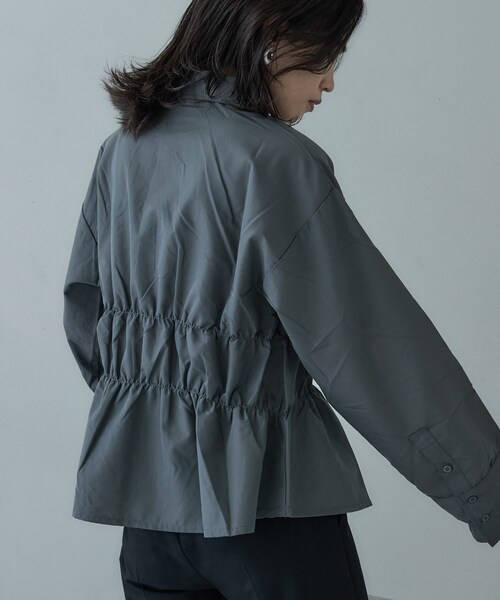 GALLEST（ギャレスト）の「ブロードシャーリングシャツ（シャツ/ブラウス・レディース・ライトブルー/ホワイト/チャコールグレー・38）」の21枚目の写真