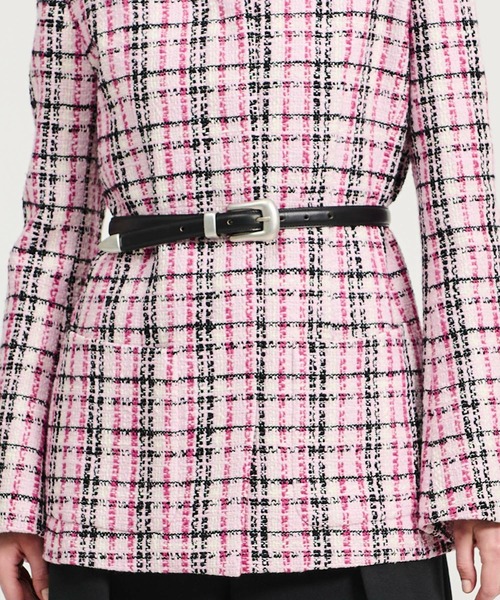 MANUELA（マヌエラ）の「MANUELA / レザーベルト《ESTNATION EXCLUSIVE》（ベルト・レディース・ブラック・80）」の4枚目の写真