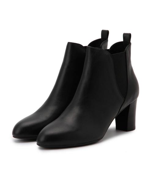 BEAUTY&YOUTH UNITED ARROWS(ビューティーアンドユースユナイテッドアローズ)の「BY サイドゴアヒールブーツ6.5◆(ブーツ・レディース・ブラック/ワインレッド・37h/36h/37/36/35h)」の2枚目の写真