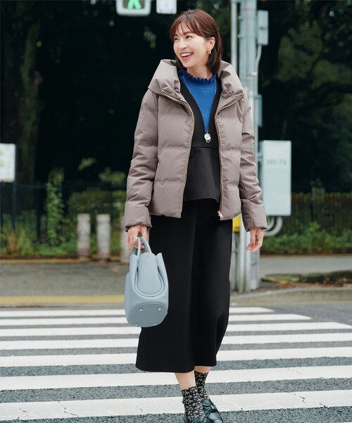 Tiaclasse(ティアクラッセ)の「ペプラムジャンスカワンピース(ワンピース・レディース・ブラック/ベージュ・XXL/XL)」の15枚目の写真
