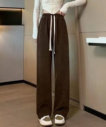 【新作】ハイウエストカジュアルストレートパンツ