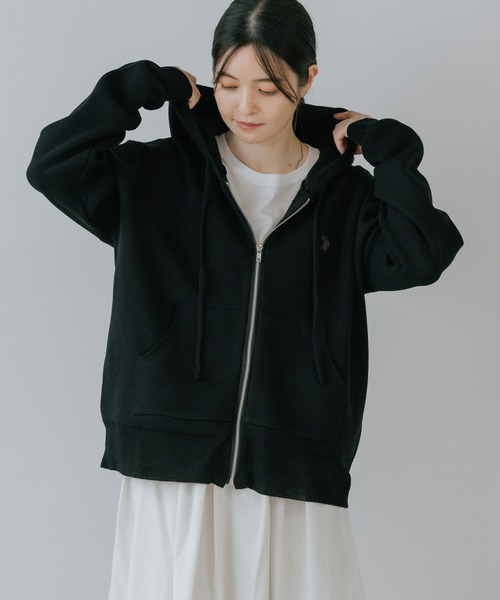 U.S. POLO ASSN./ユーエスポロアッスン 鹿の子編み スウェットライク