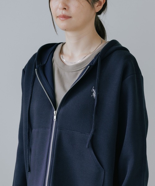 U.S. POLO ASSN./ユーエスポロアッスン 鹿の子編み スウェットライク