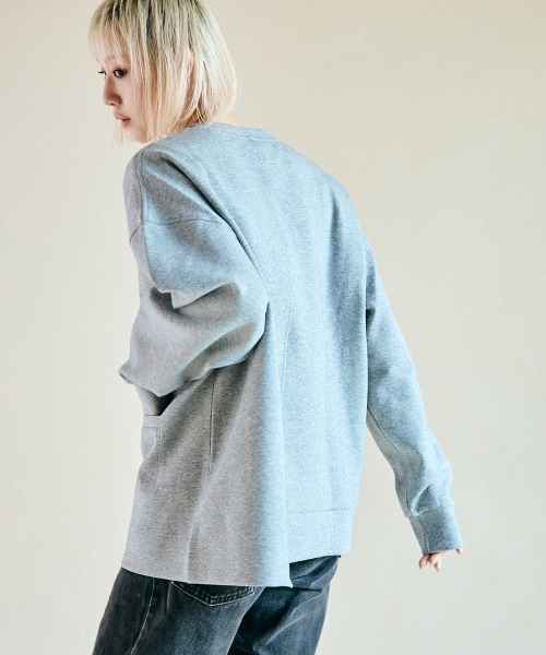 rehacer（レアセル）の「rehacer : Change Step Wide CS  / チェンジステップ ワイド カットソー（スウェット・レディース・ブラック/グレー/ライム/ブルー・SMALL）」の11枚目の写真