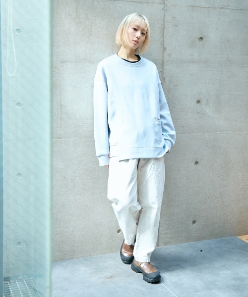 rehacer（レアセル）の「rehacer : Change Step Wide CS  / チェンジステップ ワイド カットソー（スウェット・レディース・ブラック/グレー/ライム/ブルー・SMALL）」の15枚目の写真