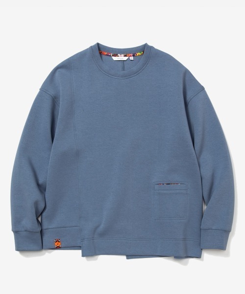 rehacer（レアセル）の「rehacer : Change Step Wide CS  / チェンジステップ ワイド カットソー（スウェット・レディース・ブラック/グレー/ライム/ブルー・SMALL）」の21枚目の写真