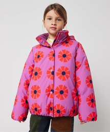 ダウンジャケット/コート（ガールズ/花柄・ボタニカル柄）ファッション
