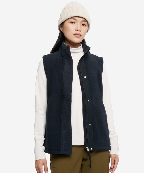 AIGLE(エーグル)の「ポーラテック ノースリーブベスト(その他アウター・レディース・ホワイト/ピンク/ブラック・36/40/38)」の2枚目の写真