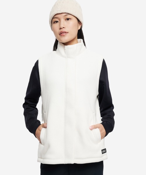 AIGLE(エーグル)の「ポーラテック ノースリーブベスト(その他アウター・レディース・ホワイト/ピンク・36/40/38)」の8枚目の写真