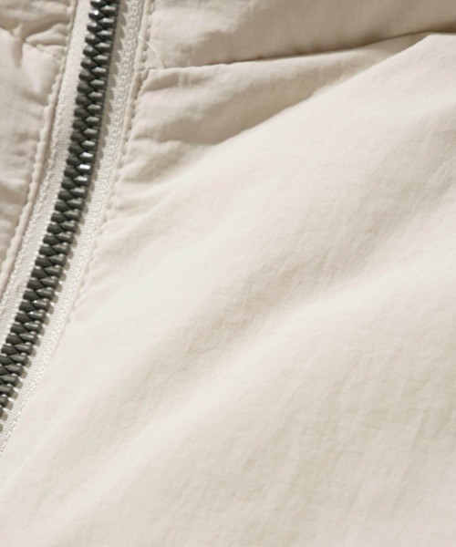 URBAN COLLECTION（アーバンコレクション）の「URBAN COLLECTION ナイロンワッシャー ノンキルト中綿ブルゾン【撥水素材】（ブルゾン・メンズ・ブラック/アイボリー・XL/L/M）」の7枚目の写真