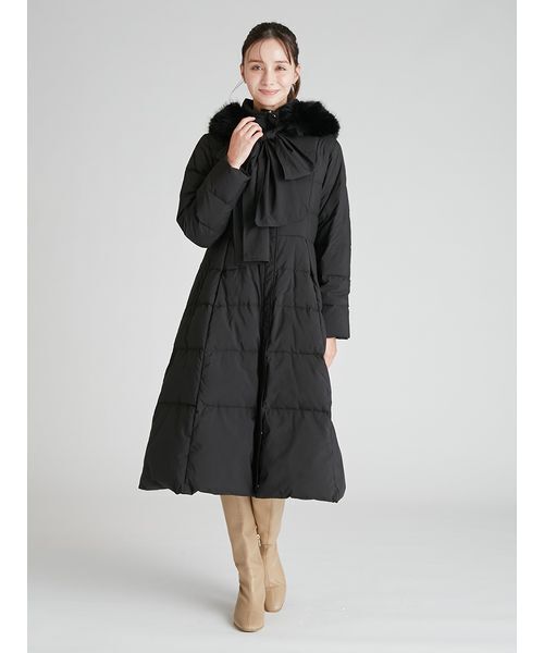 フードリボンロングダウンコート（ダウンジャケット/コート）｜CELFORD