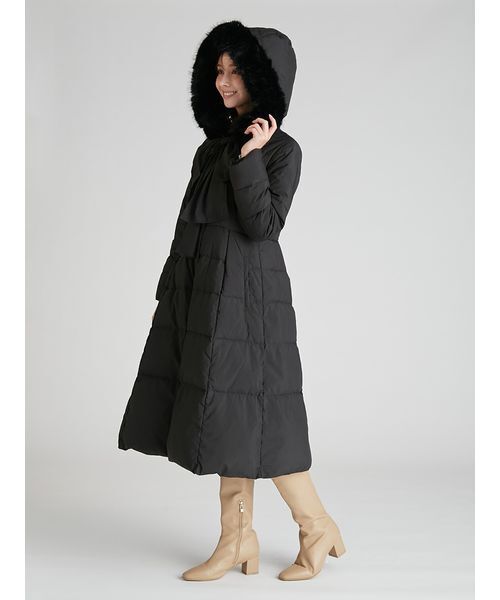 CELFORD（セルフォード）の「フードリボンロングダウンコート（ダウン