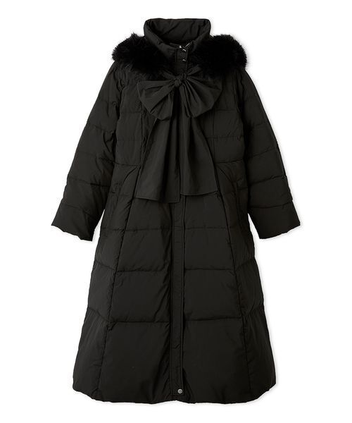 フードリボンロングダウンコート（ダウンジャケット/コート）｜CELFORD