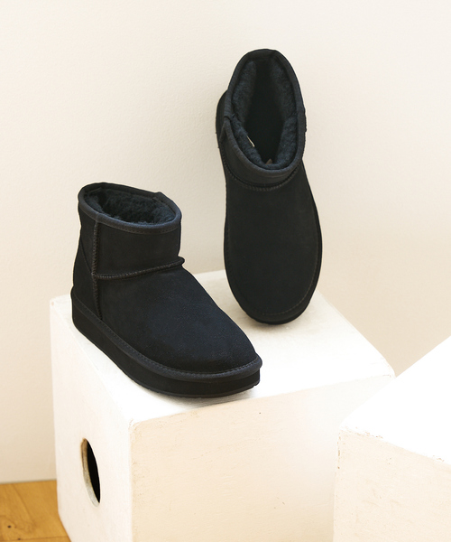 EMU Australia（エミューオーストラリア）の「【WEB限定】【EMU Australia】ムートンブーツ（ブーツ・レディース・ブラウン/ブラック・7/8/6）」の2枚目の写真